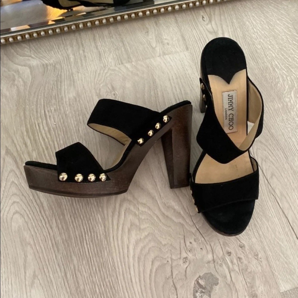 JIMMY CHOO CHUNKY HEELS ❤️